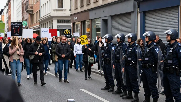 Illustration for: France deploys 70,000 police for second weekend of cost-of-living unrest