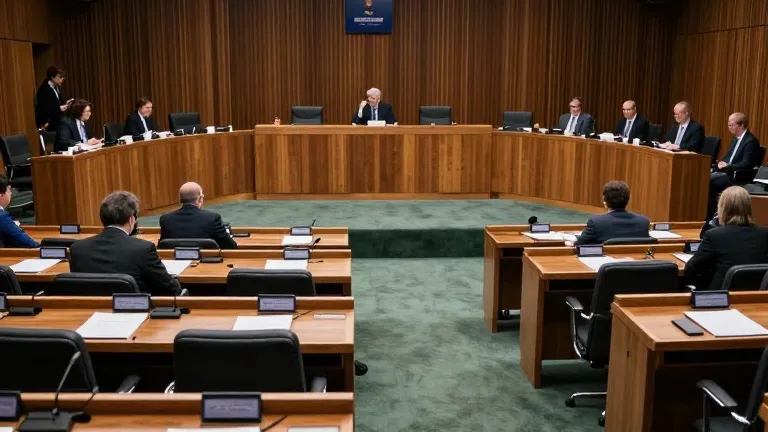 Illustration for: Greens Senator Skips Senate Hearings as Party Room Weighs Removal Vote