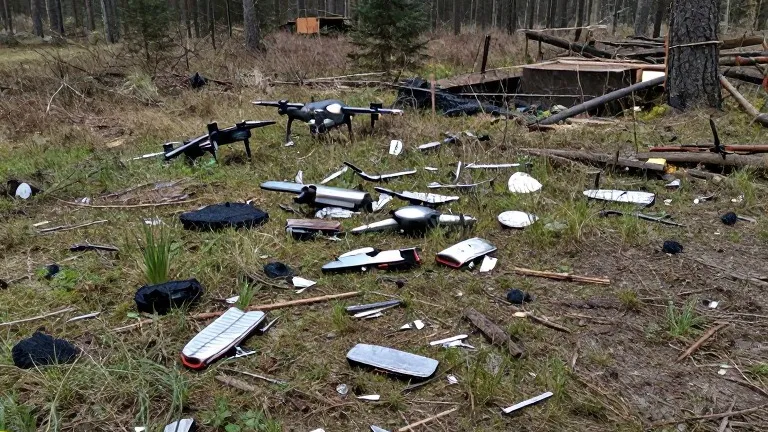 Illustration for: Latvia drone debris: Six-day search gap ends