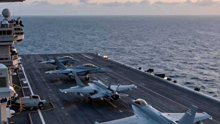 Illustration for: Third Carrier Heads to Middle East