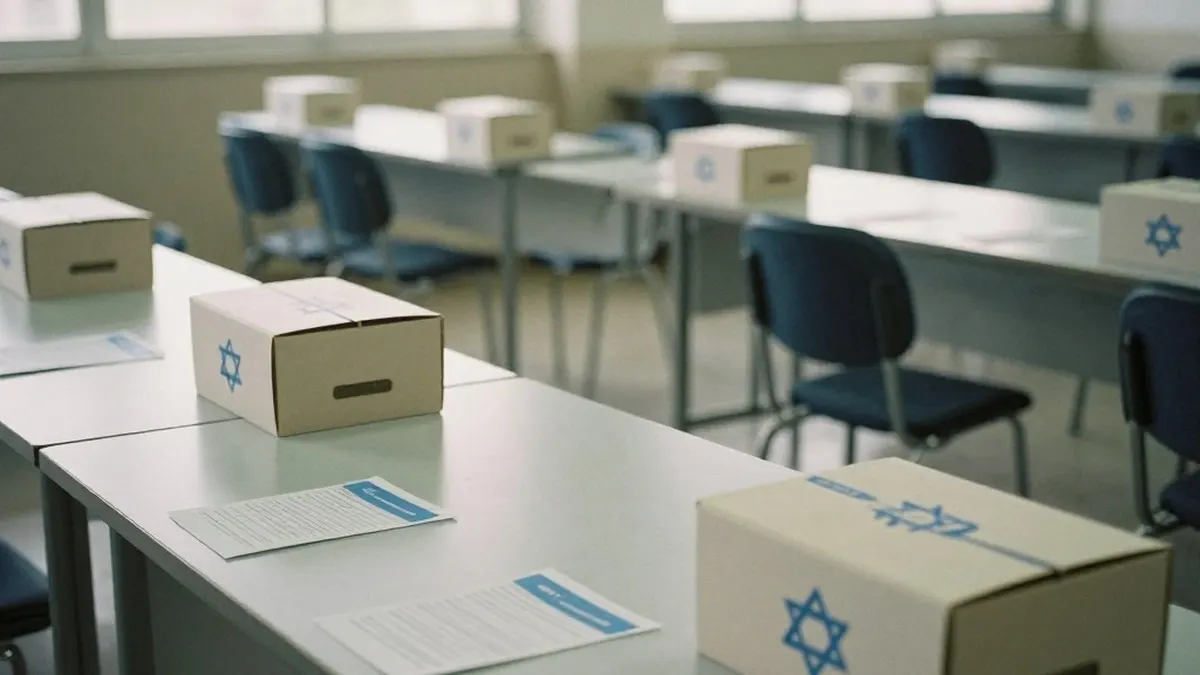 Illustration for: Eisenkot's Yashar Leads Polls Ahead of Israel's October 27 Election